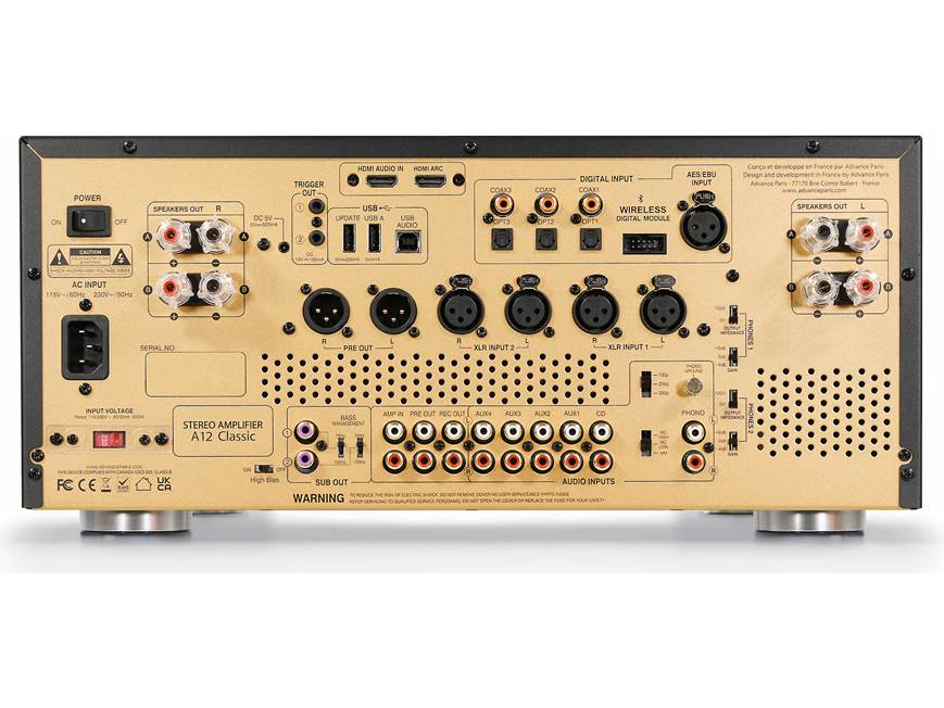 Advance Paris A12 Classic Stereo hybrid tube/solid-state
