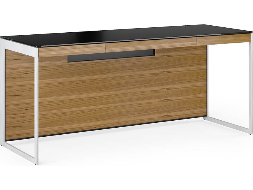 BDI Sequel 20 6101 desk with black top and wood front