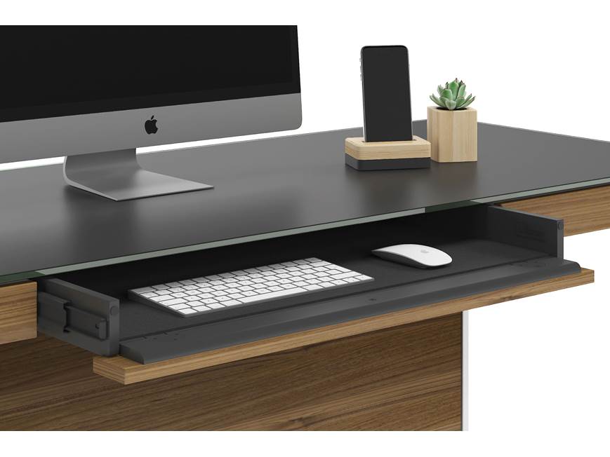 desk accessories on top of desk