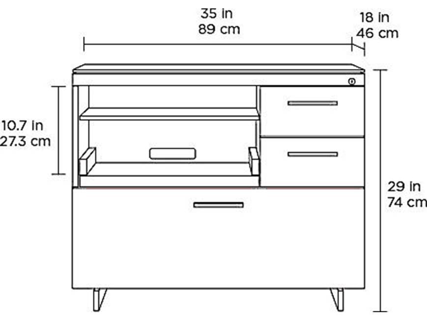 BDI Sequel 20 6117 dimensions diagram