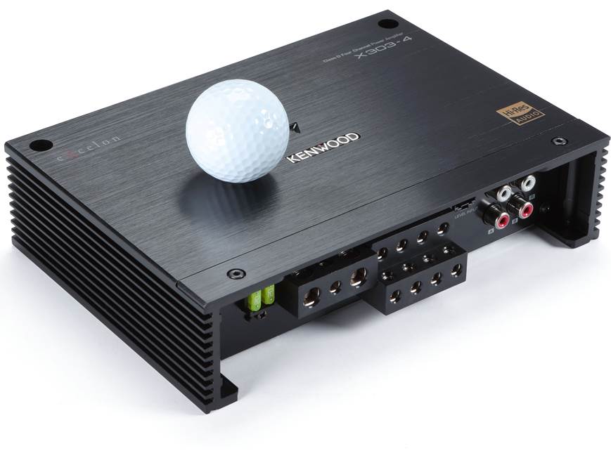 Kenwood Excelon X303-4 4-channel car amplifier — 50 watts RMS x 4