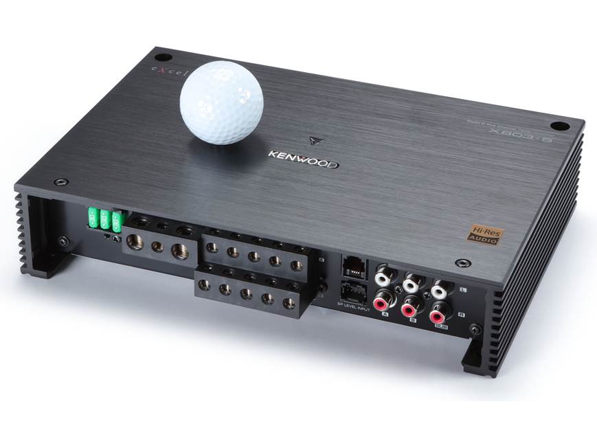 Kenwood Excelon X803-5 5-channel car amplifier — 50 watts RMS x 4