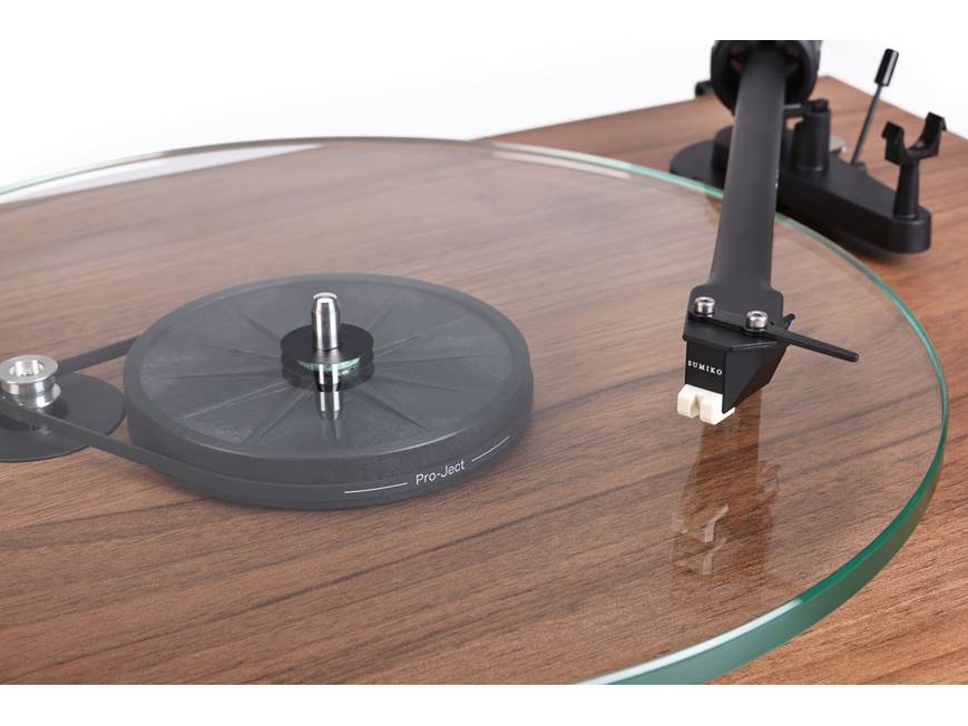 Pro-Ject T2 (Walnut) Manual belt-drive turntable with pre-mounted