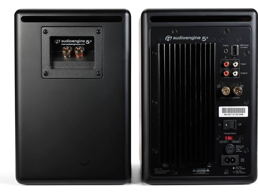 Audioengine A5+ (Black) Powered stereo speakers (Black) at Crutchfield