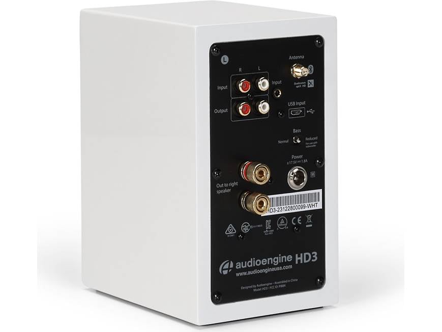 Audioengine HD3 (White) Powered stereo speakers with Bluetooth