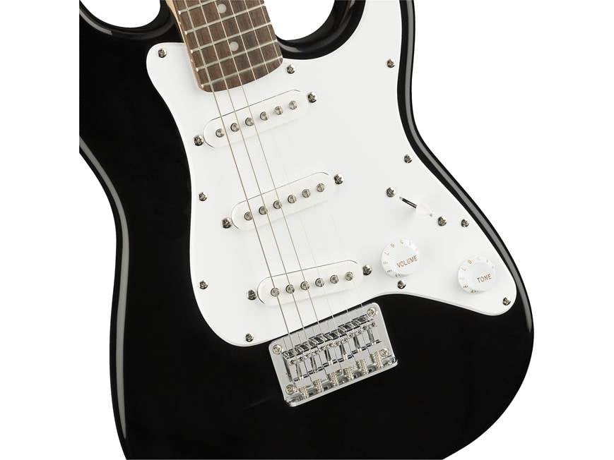 Squier Mini Stratocaster® (Black) 3/4-size electric guitar with