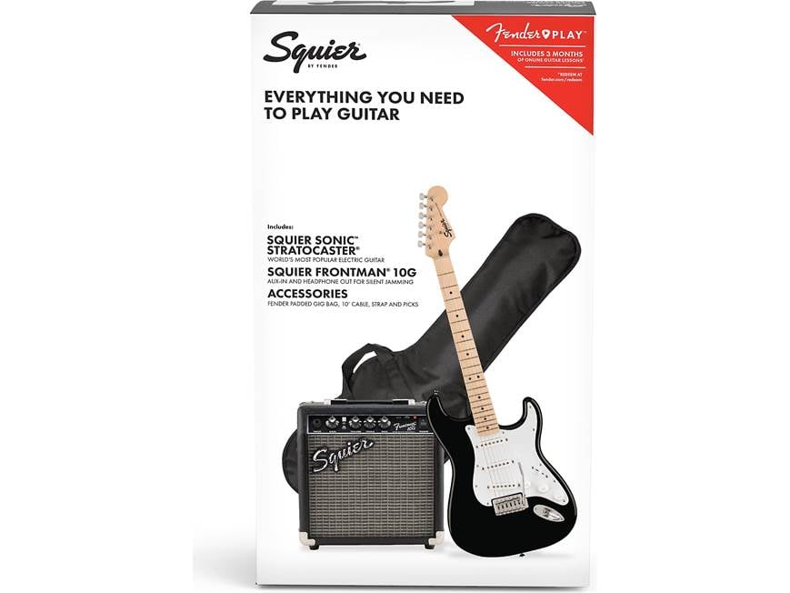 Squier Sonic® Stratocaster® Pack (Black guitar finish) Electric