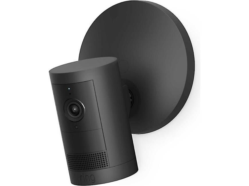 黒色 Plus Cam Outdoor Ring Ring 360万画素 2K 電源アダプターモデル プラス アウトドアカム 防犯カメラ