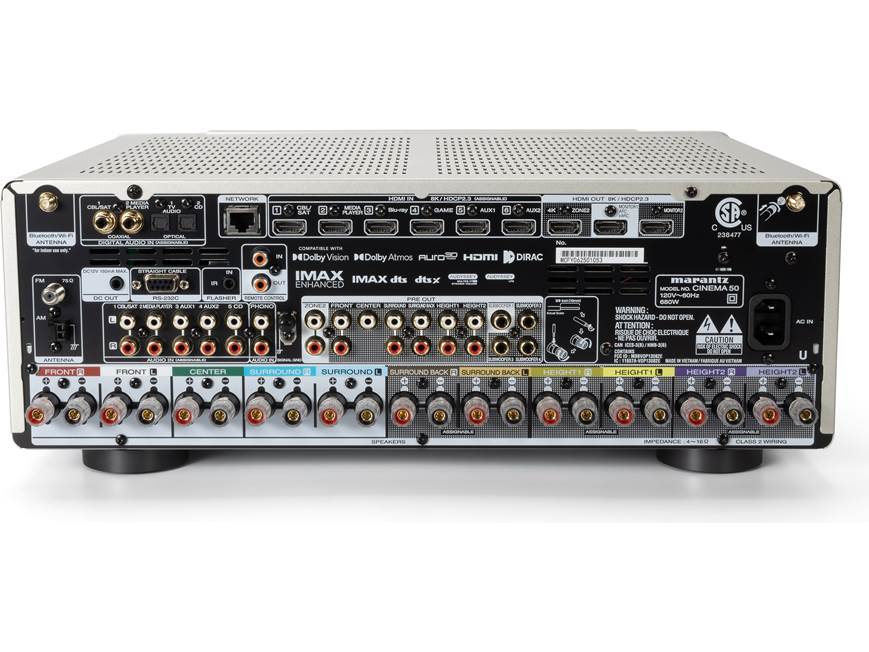 Marantz Cinema 50 (Silver Gold) 9.4-channel home theater receiver