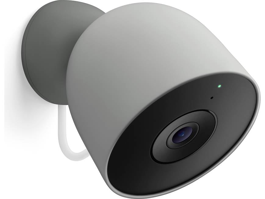 Google Nest Cam Outdoor (Wired, 2nd Gen) (Hazel) Plug-in, AI