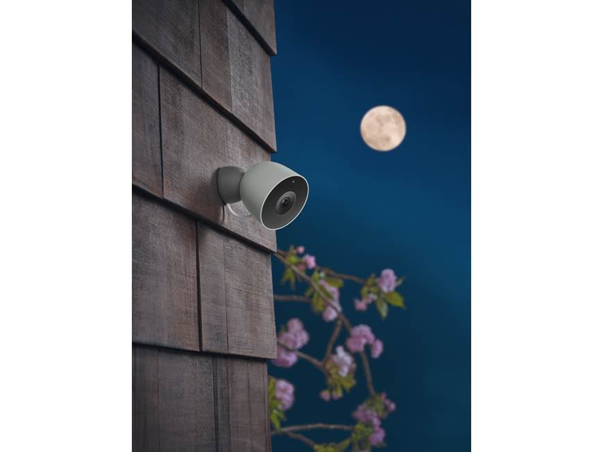 Google Nest Cam Outdoor (Wired, 2nd Gen) (Hazel) Plug-in, AI