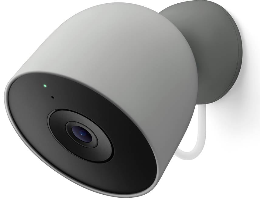 Google Nest Cam Outdoor (Wired, 2nd Gen) (Hazel) Plug-in, AI