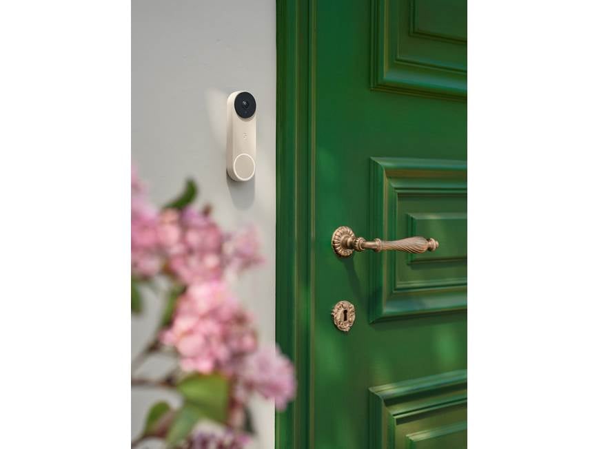 Google Nest Doorbell (Wired, 3rd Gen) (Linen) Hardwired video