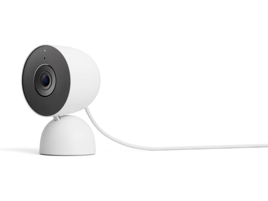Google Nest Cam Indoor (Wired, 3rd Gen) (Snow) Plug-in, AI-powered