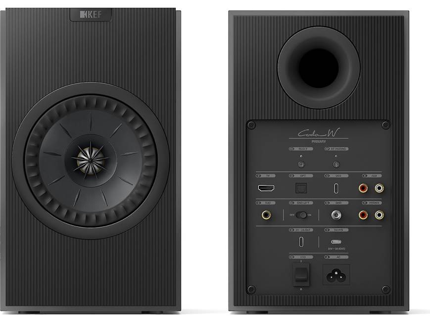 KEF Coda W チタニウムブラック KEF Coda W (Dark Titanium) Powered stereo speakers with Bluetooth