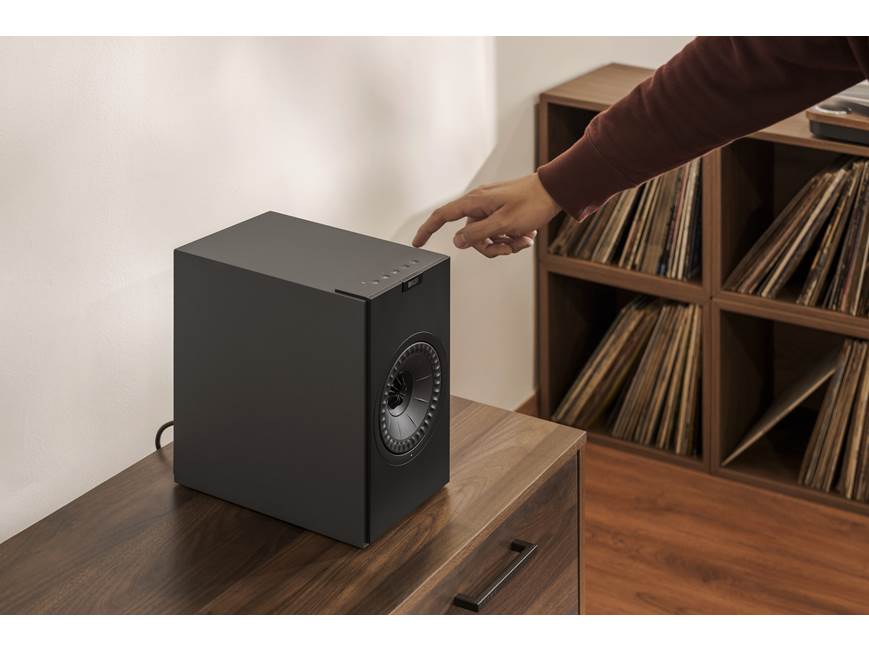 KEF Coda W (Dark Titanium) Powered stereo speakers with Bluetooth
