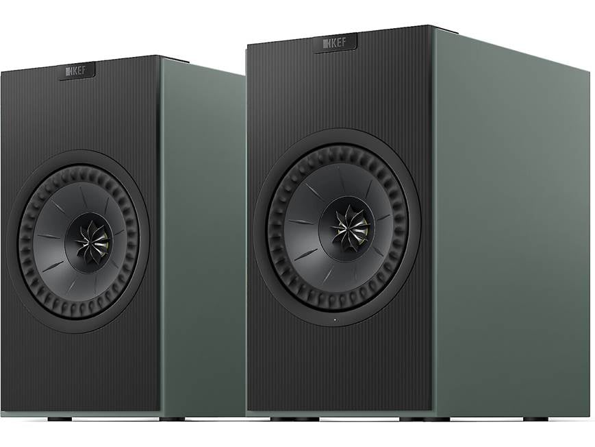 KEF Coda W (Moss Green) Powered stereo speakers with Bluetooth