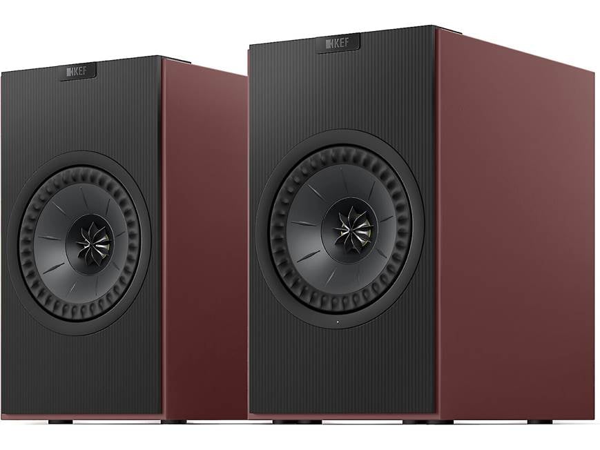 KEF Coda W (Vintage Burgundy) Powered stereo speakers with