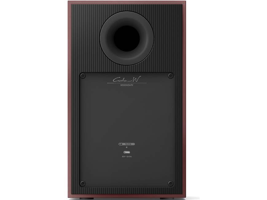 KEF Coda W (Vintage Burgundy) Powered stereo speakers with