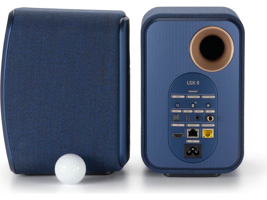 KEF LSX II (Cobalt Blue, Fabric) Powered speakers with Wi-Fi