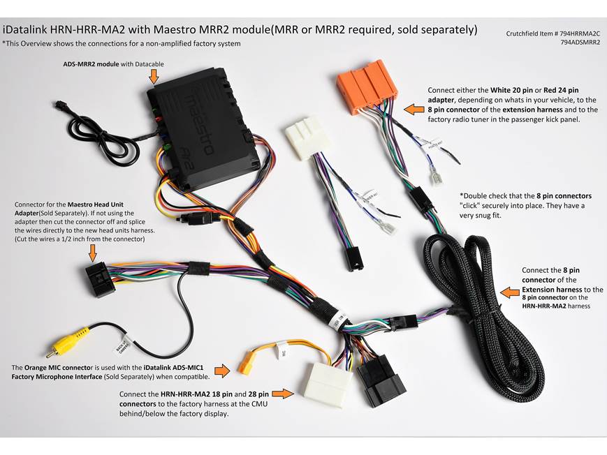 iDatalink HRN-HRR-MA2 Vehicle-specific Harness ( ADS-MRR or ADS