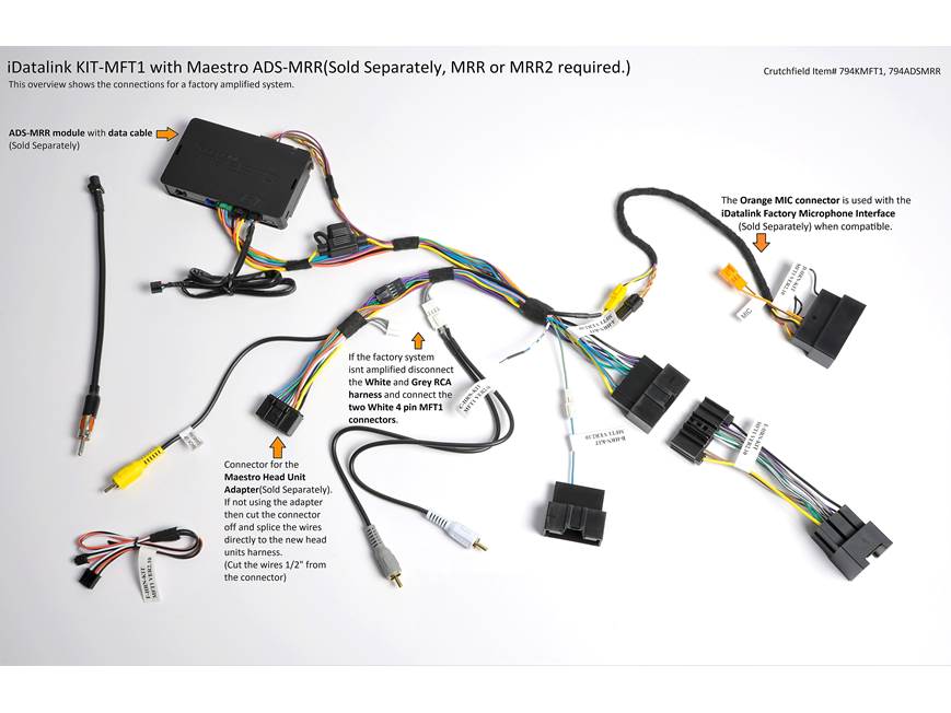 iDatalink KIT-MFT1 Dash and Wiring Kit (Black) Install and connect