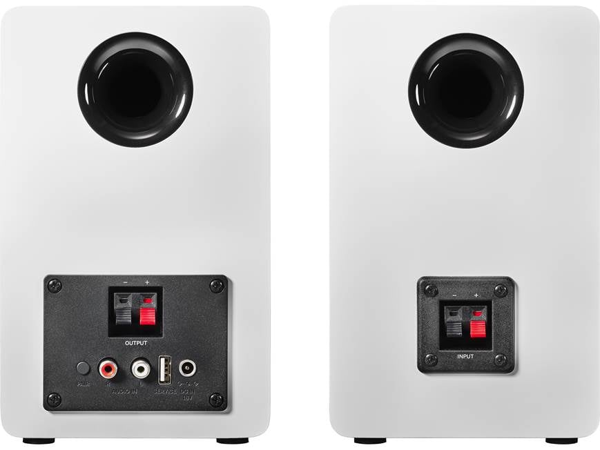 Audio-Technica AT-SP3X (White) Powered stereo speakers with