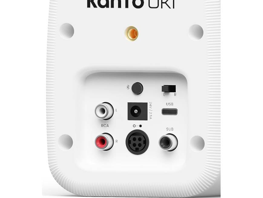 Kanto UKI (Chalk) Powered desktop stereo speakers with Bluetooth
