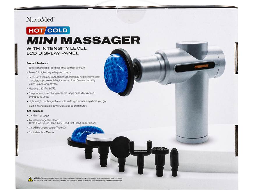 nuvomed vibrating massage gun NuvoMed Ergonomic Massage Gun