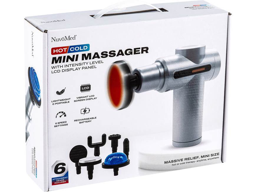 NuvoMed Mini Ergonomic Massage Gun With hot and cold options at Crutchfield