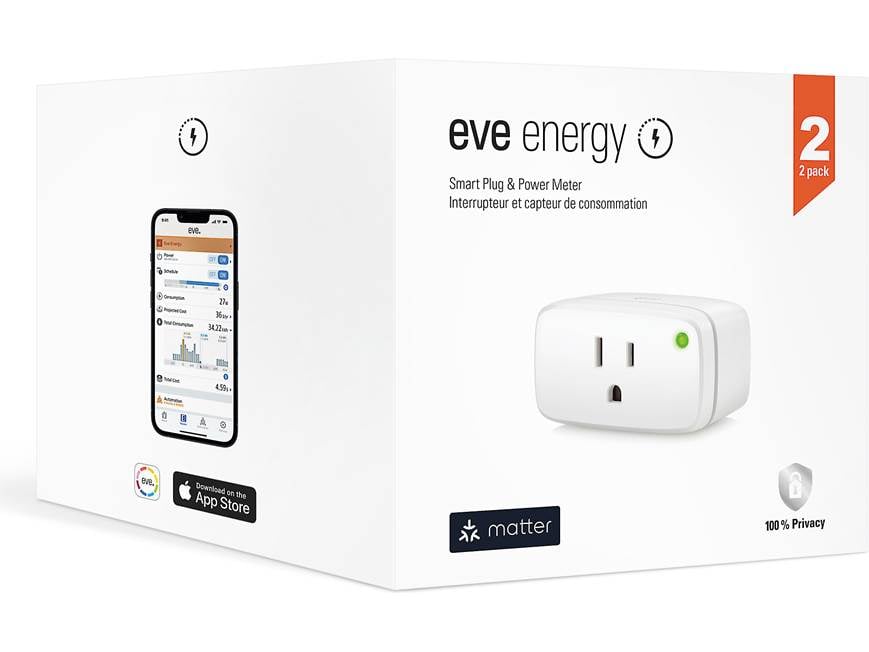 apple kit対応スマートプラグeve energy 2個セット Eve Energy (2-pack) Smart plug and power meter with Matter (2-pack