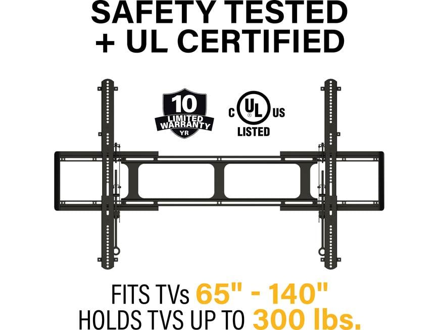 Sanus VXL7-B2 XL Super-slim fixed wall mount for TVs 65