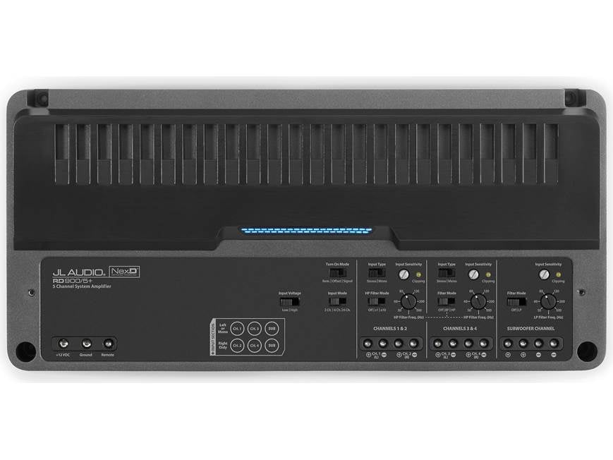 JL Audio RD900/5+ 5-channel car amplifier — 70 watts RMS x 4 at 4