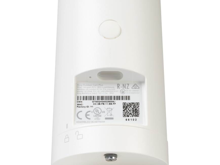 Ring Outdoor Cam Plus (Power over Ethernet) (White) Indoor/outdoor