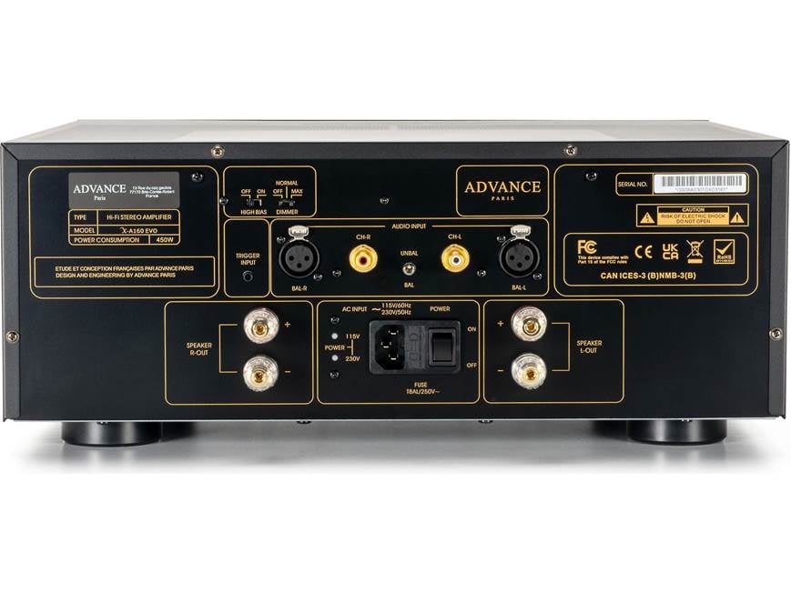 Advance Paris X-A160 EVO Stereo power amp at Crutchfield