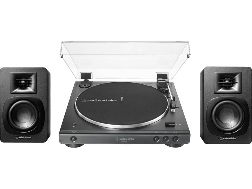 Audio-Technica AT-LP60XBT and AT-SP3X Bundle (With black speakers