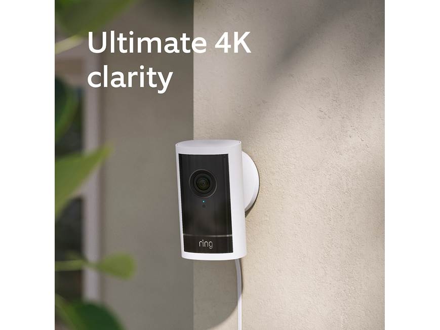 Ring Outdoor Cam Pro (Plug-in) (White) Wired outdoor 4K security