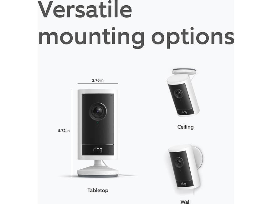 Ring Outdoor Cam Pro (Plug-in) (White) Wired outdoor 4K security