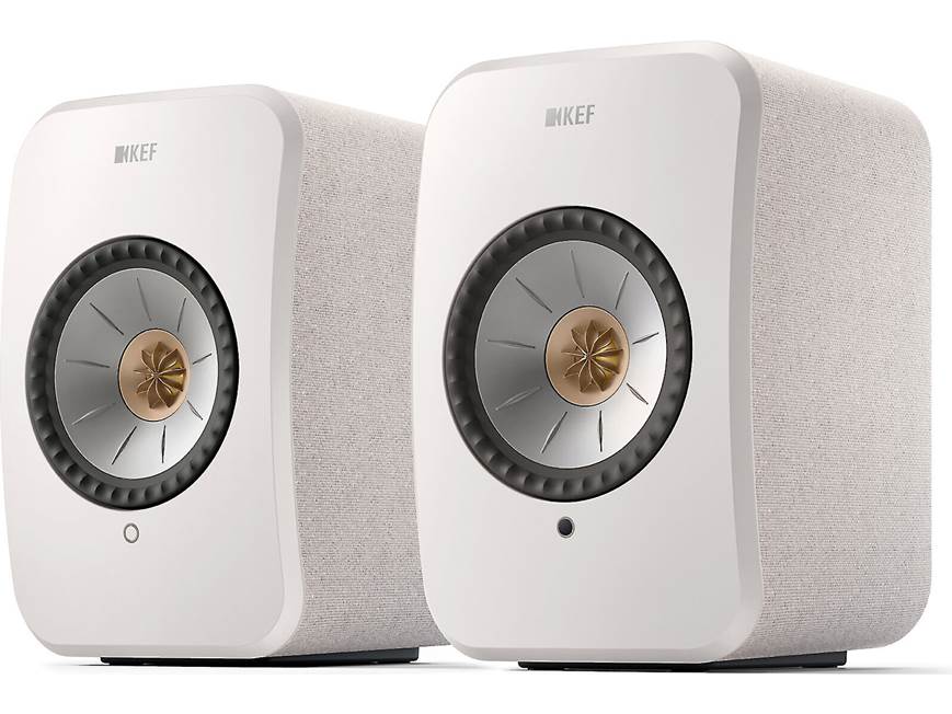 KEF LSX II ホワイト スピーカーセット 壁掛け付き KEF LSX II (Cotton White, Fabric) Powered speakers with Wi-Fi