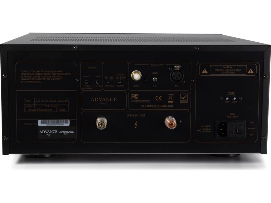 Advance Paris X-A220 EVO Monoblock power amplifier at Crutchfield