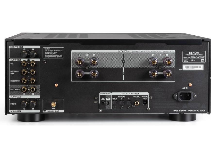 Denon PMA-3000NE (Black) Stereo integrated amplifier with built-in