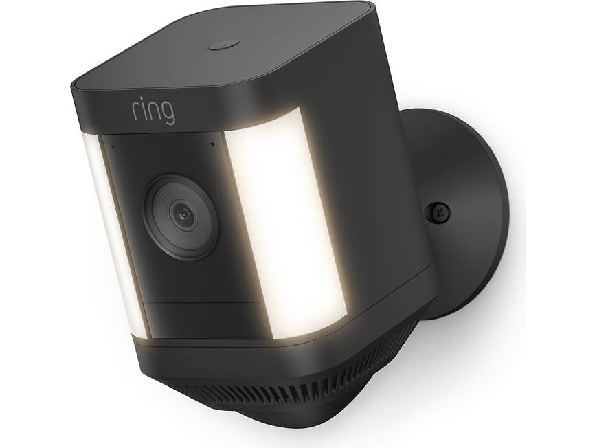 Ring Spotlight Cam Plus Battery 2-Pack (Black) Two battery-powered