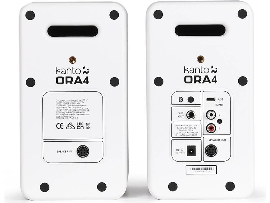 Kanto Ora4/Sub6 Bundle (Matte White) Powered stereo speakers with