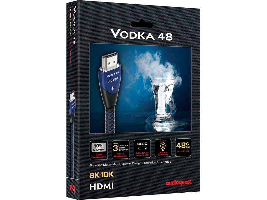 AudioQuest Vodka 48 (1.5 meters/5 feet) Ultra High Speed 48Gbps