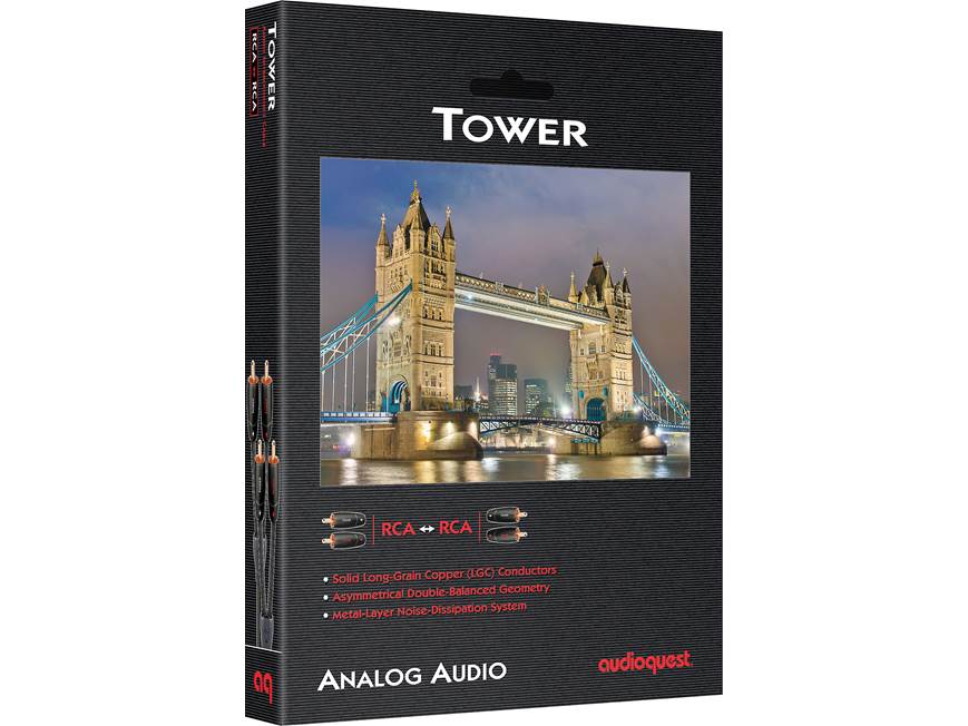 AudioQuest Tower (2 meters/6.6 feet) Stereo interconnect cable
