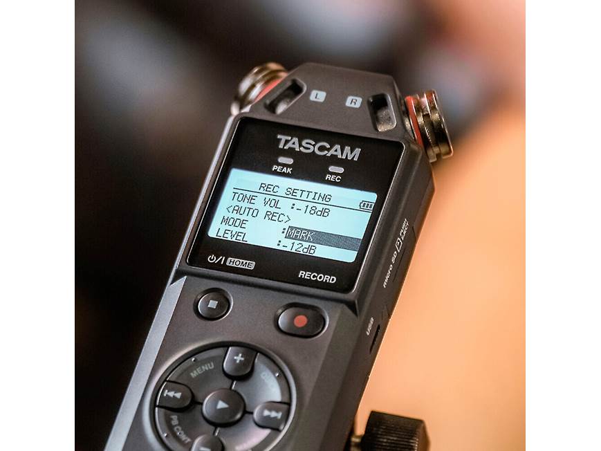 Tascam DR-05XP Portable audio recorder with USB-C interface at