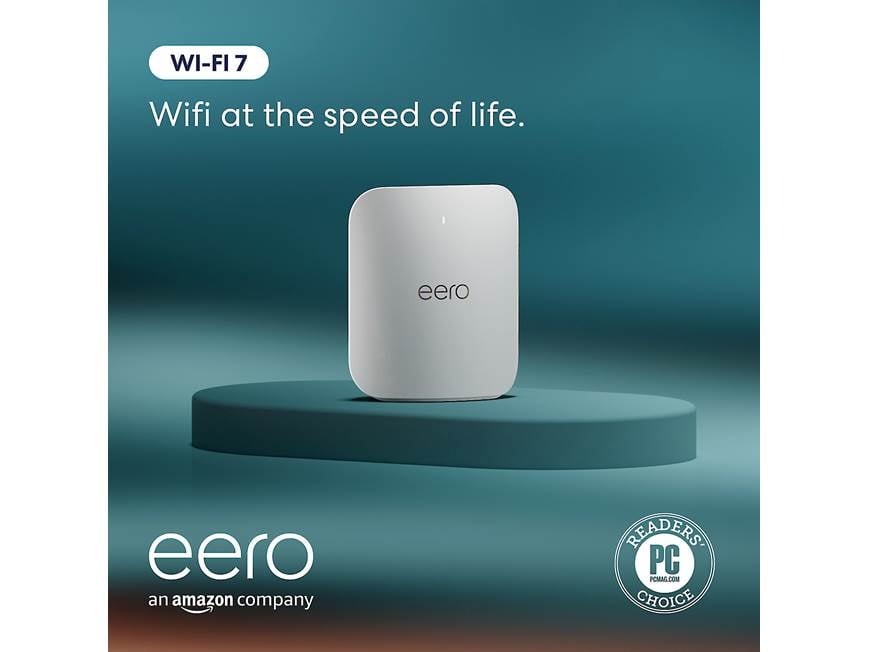 eero Pro 7 (1-pack) Tri-band Wi-Fi 7 router or mesh extender