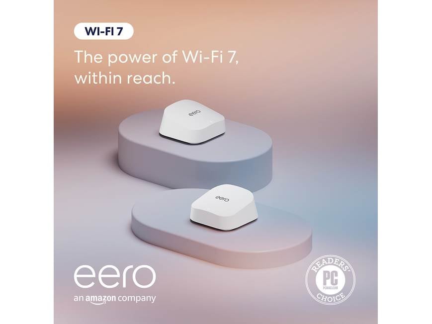 eero 7 (2-pack) Dual-band mesh Wi-Fi 7 system with 2 modules