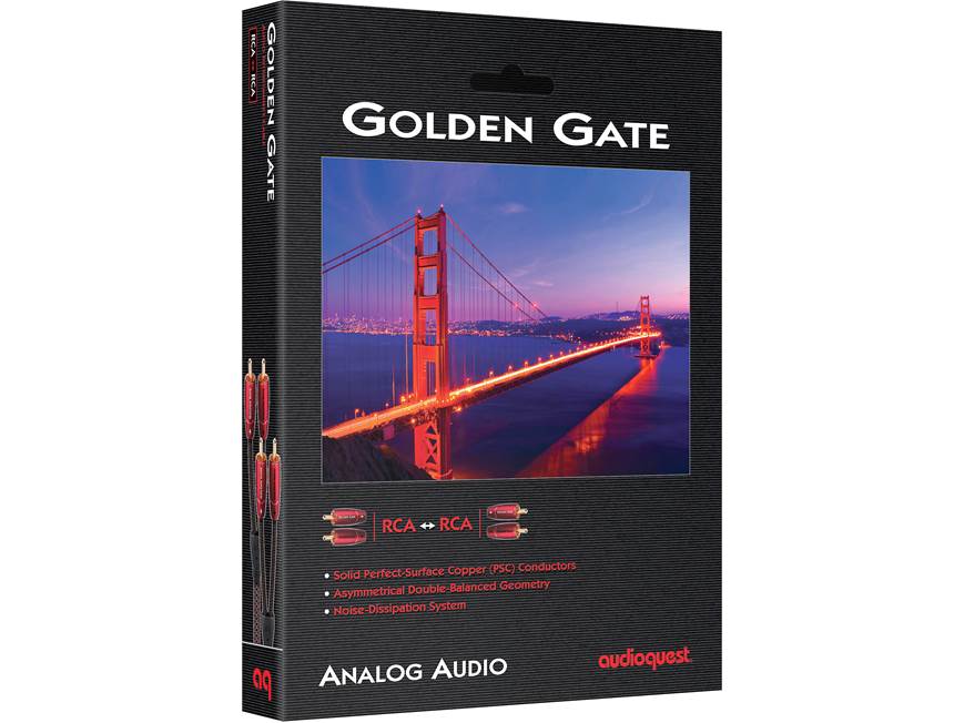 AudioQuest Golden Gate (1 meter/3.3 feet) Stereo interconnect