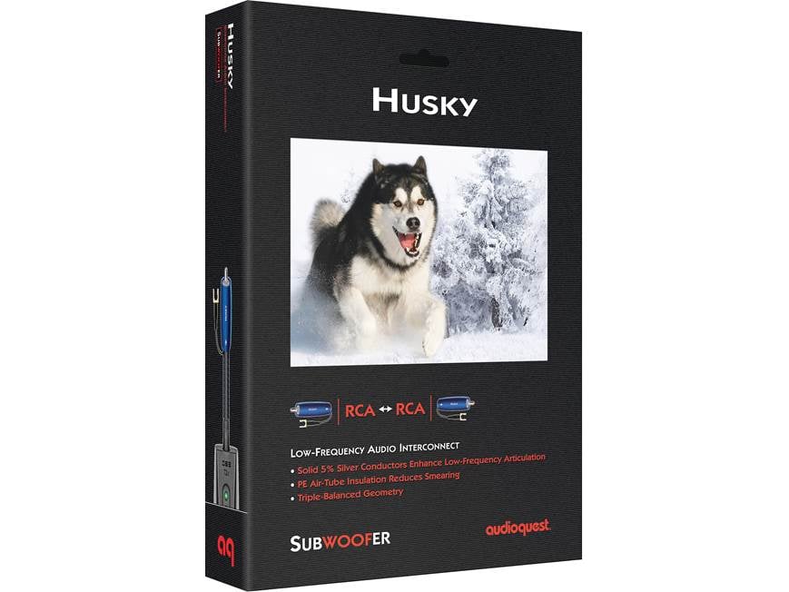 AudioQuest Husky (2 meters/6.6 feet) Mono RCA subwoofer cable (2